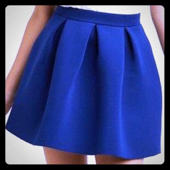 Dresses & Skirts - NWT Pleated Navy Blue Mini Skirt